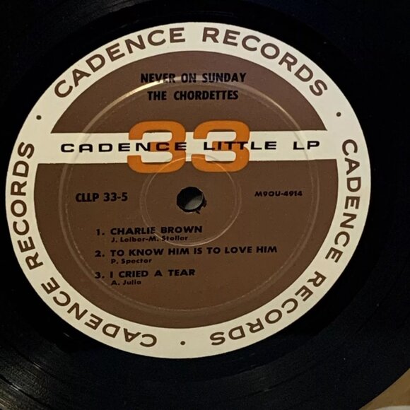 The Chordettes Never On Sunday (7 Vinyl, 1962) Cadence CLLP 33-5 VG+ - Picture 4 of 6